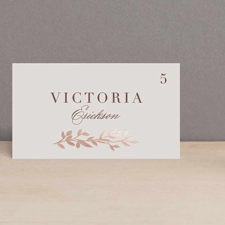 "Autumnal Arch" - Place Cards in Blush by Hooray Creative - Front