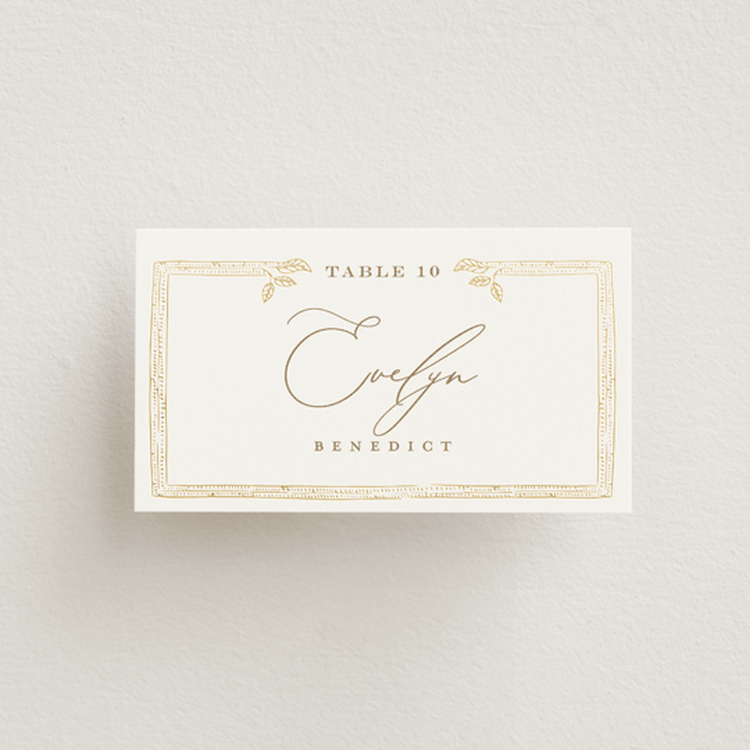 "Reflection" - Place Cards in Porcelain by Leah Bisch - Front