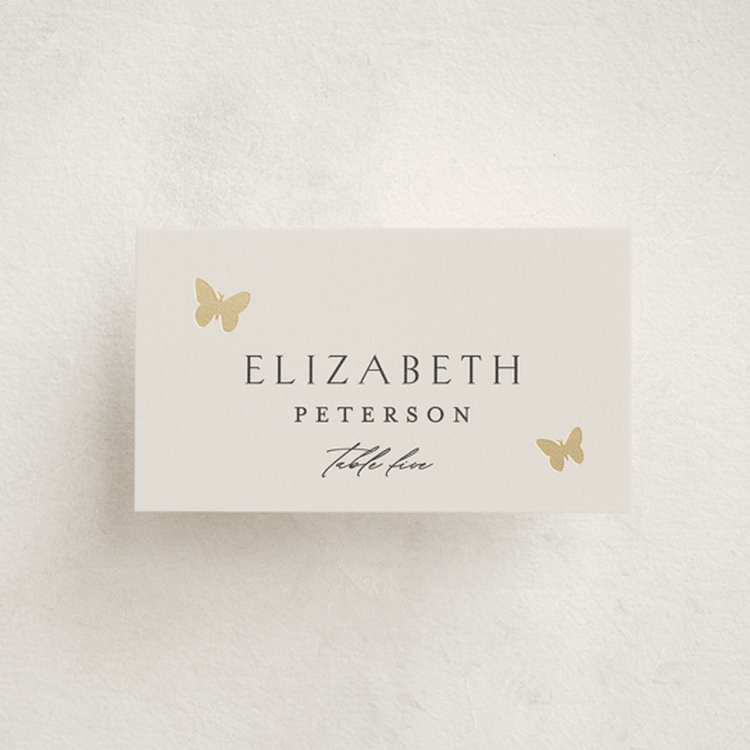 "dancing in the garden" - Place Cards in Blush Meadow by Grae - Front