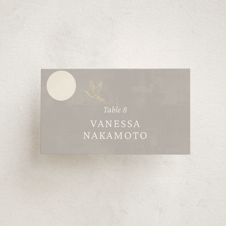 "Asahi" - Place Cards in Ash by Jelena Vuletic - Front