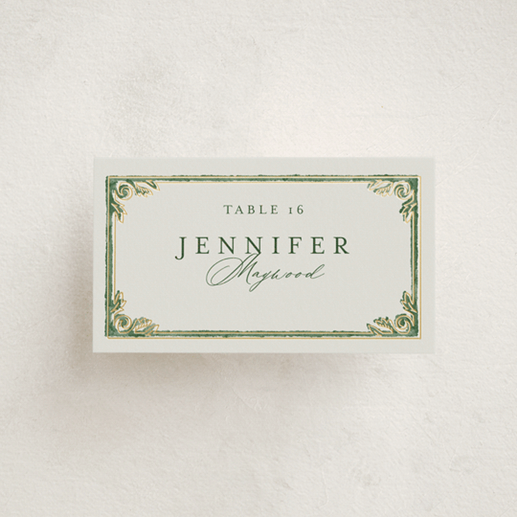 "grandeur" - Place Cards in Bluebell by Jen Owens - Front