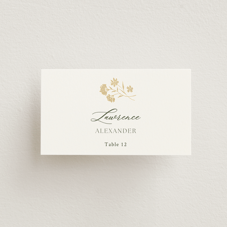 "Bright Garden" - Place Cards in Garden by Yaling Hou Suzuki - Front