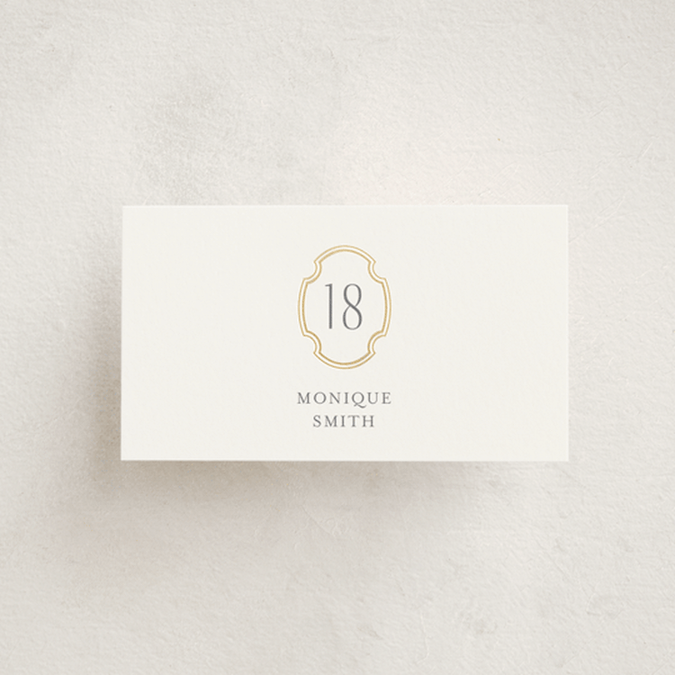 "Monatuk" - Place Cards in Fog by Ashlee Townsend - Front