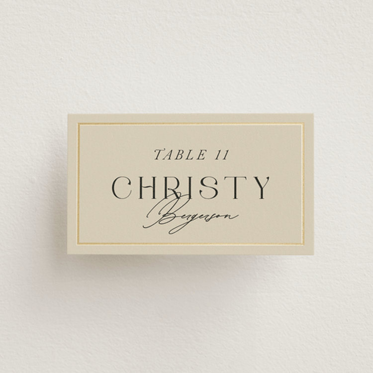 "Madison" - Place Cards in Thyme by Itsy Belle Studio - Front