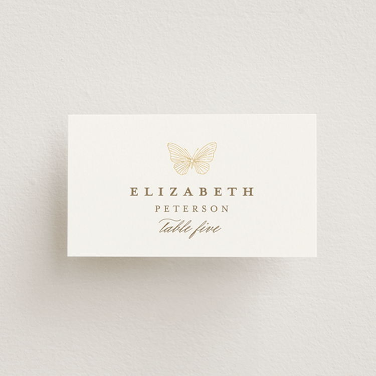 "meet me in the garden" - Place Cards in Lace by Grae - Front