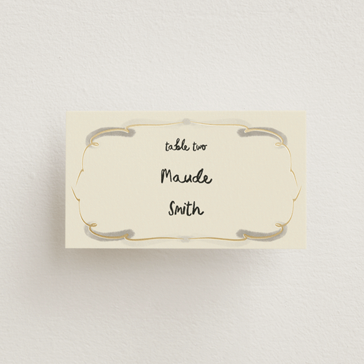 "Santa Catalina" - Place Cards in Ink Wash by Ani Somi - Front