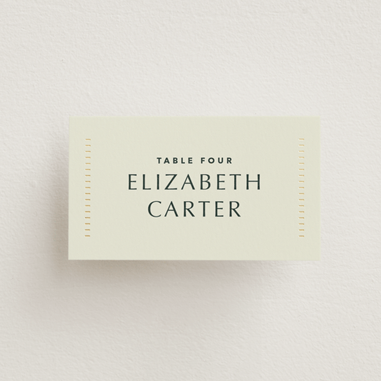 "deco arch" - Place Cards in Fir by Kindred Fields - Front