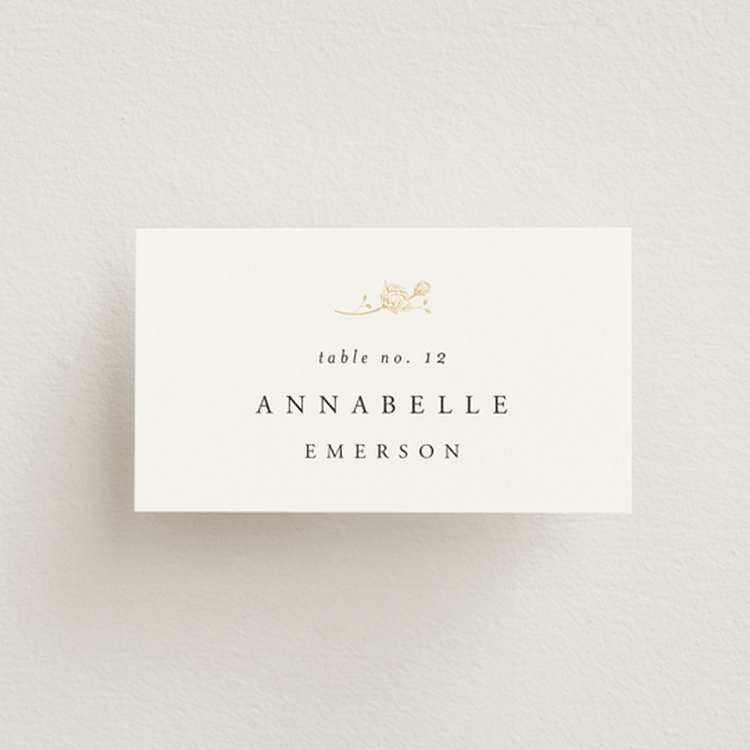 "You & Me" - Place Cards in Classique by Design Lotus - Front