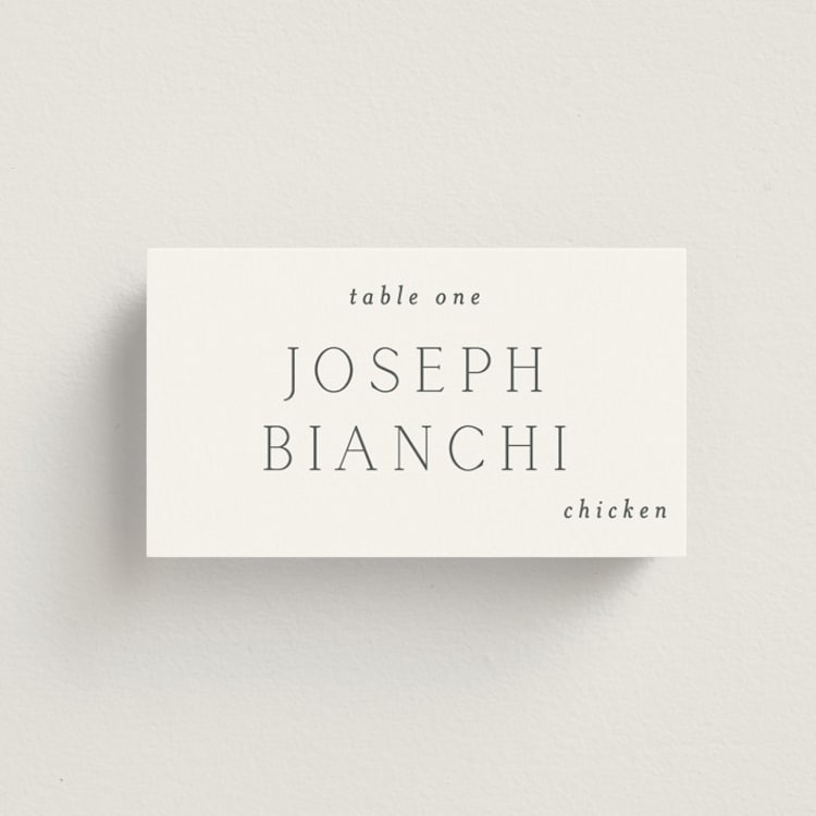 "In Love" - Place Cards - Chicken in Cotton by Vanessa Doyle - Front