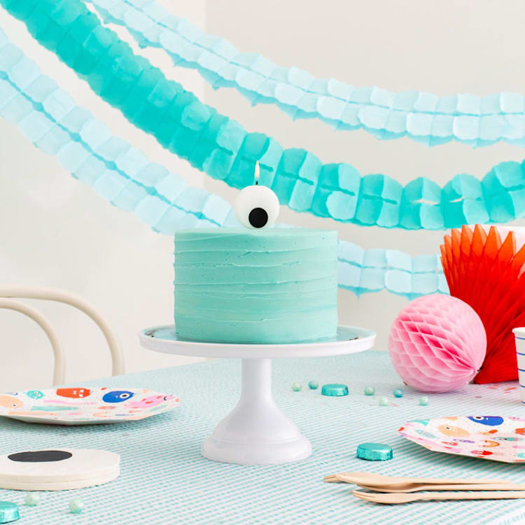 "Little Monsters Large Candle" - Party Candles in multicolor by Jollity and Co