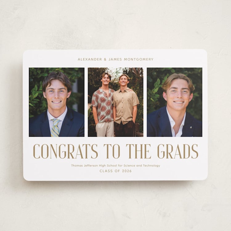 "The Grads" - Graduation Announcements in Parchment by Paola Benenati - Front