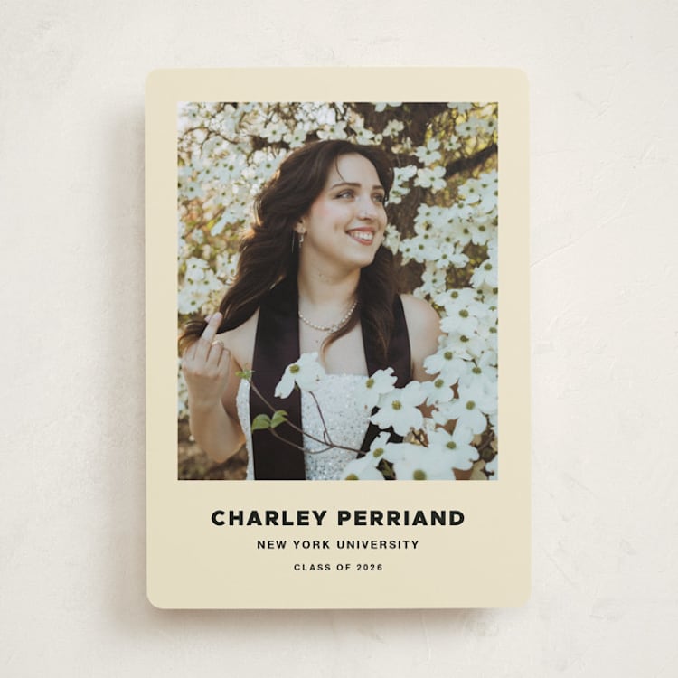 "Ludlow" - Graduation Announcements in Cream by Megan Davis - Front