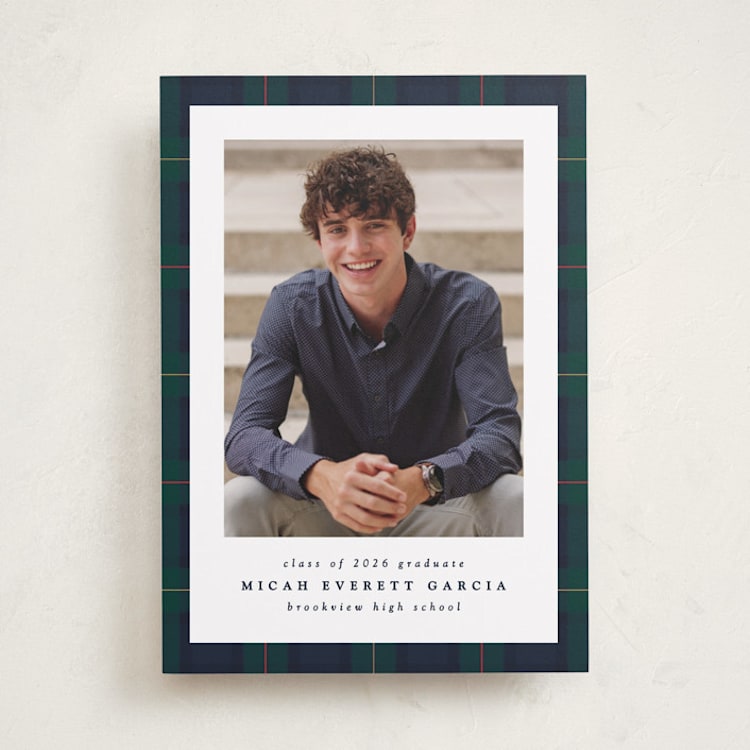 "Preppy plaid" - Graduation Announcements in Academy by Lea Delaveris - Front