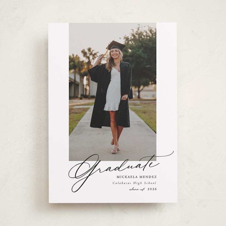 "minimal script" - Graduation Announcements in Obsidian by Kamala Nahas - Front