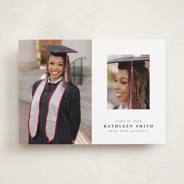 "Go Far" - Graduation Announcements in Salt by Joyce Pinheiro - Front