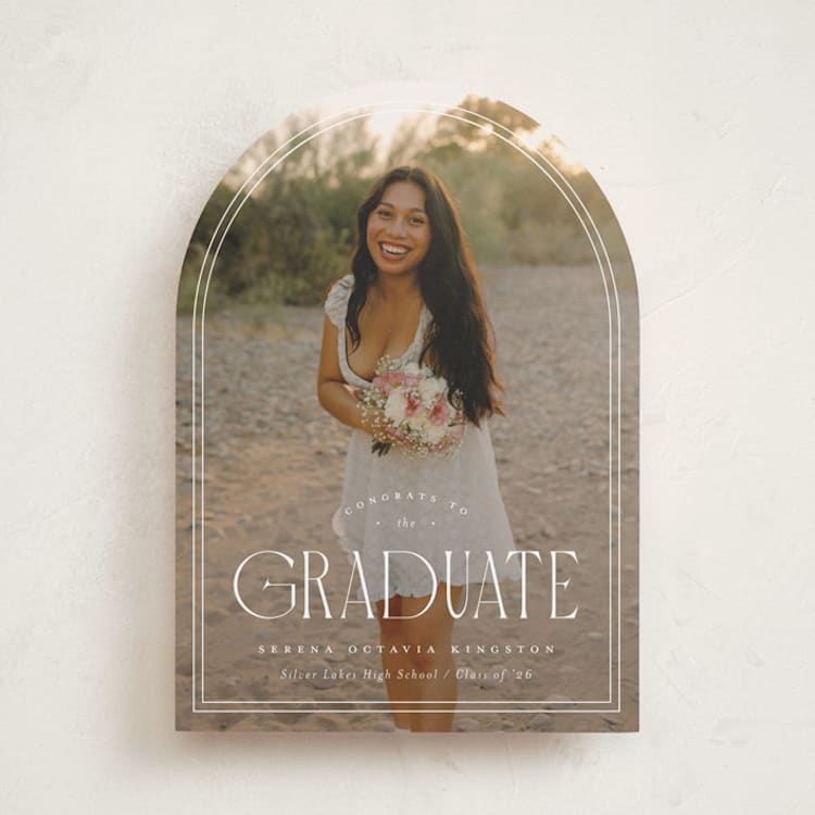 "Brilliant Day" - Graduation Announcements in Cotton by Carmia C. - Front