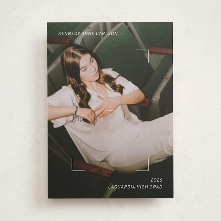 "Focus" - Graduation Announcements in Cloud by Meggy Masters - Front
