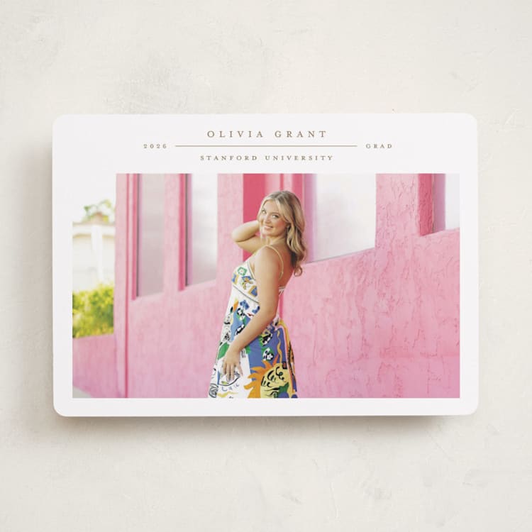 "Compass" - Graduation Announcements in Sparrow by Alexandra Cohn - Front
