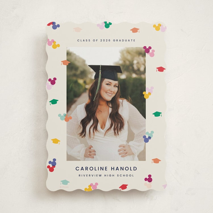 "Disney's Mickey Confetti" - Graduation Announcements in Multi by Ellen Schlegelmilch - Front
