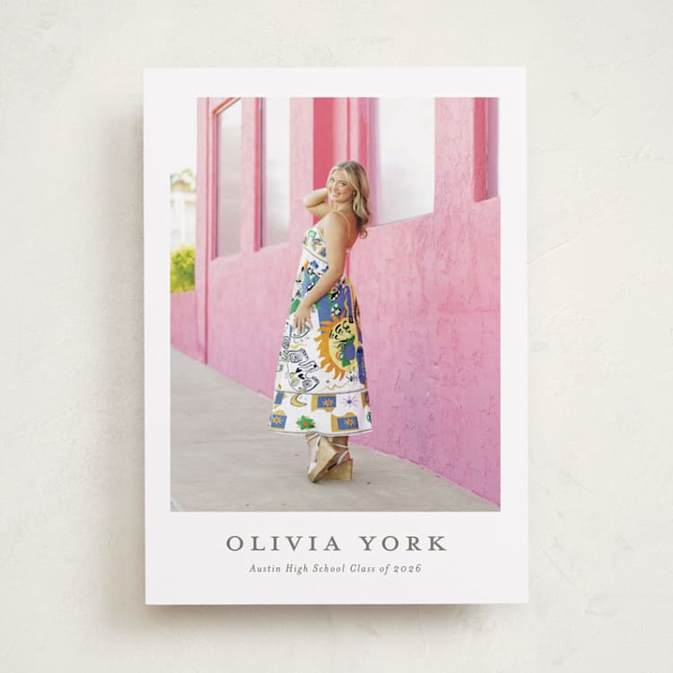 "archive" - Graduation Announcements in Snow by Sarah Curry - Front