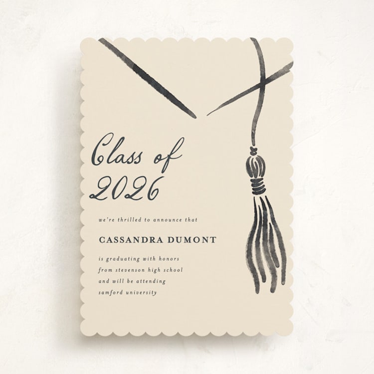 "Inked" - Graduation Announcements in Ink by Jamie Alexander - Front
