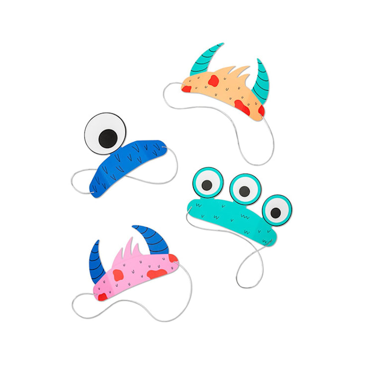 "Little Monsters Party Headband Set" - Party Hats in multicolor by Jollity and Co