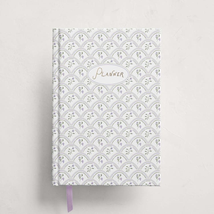 "Sweet Pea" - Planners in Lavender by Leah Bisch - Front Cover