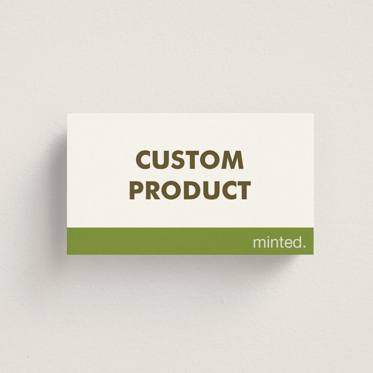 "Landscape Custom" - Place Cards in Charcoal by Minted - Front
