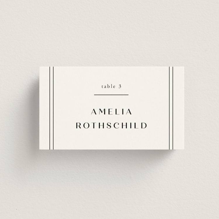 "Arguello" - Place Cards in Diamond by Annie Shapiro - Front