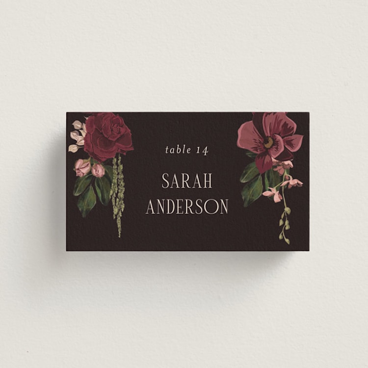 "Romantics" - Place Cards in Merlota by Susan Moyal - Front