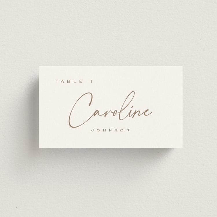 "Full Photo" - Place Cards in Chiffon by Orasie - Front