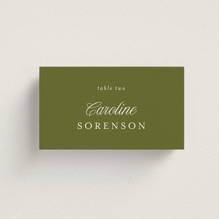 "Garland Monogram" - Place Cards in Summer by Angela Marzuki - Front