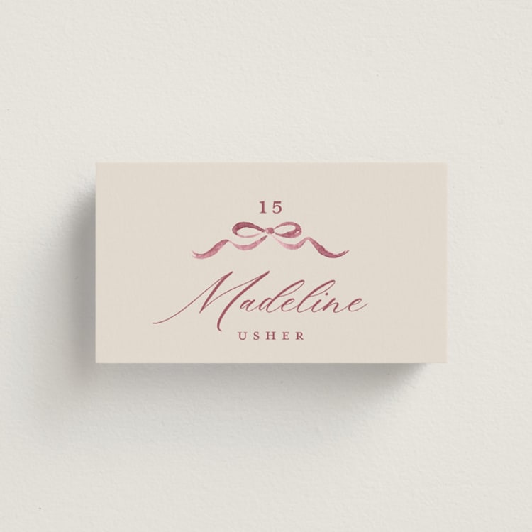 "Crest Fall" - Place Cards in Autumn by Pink House Press - Front
