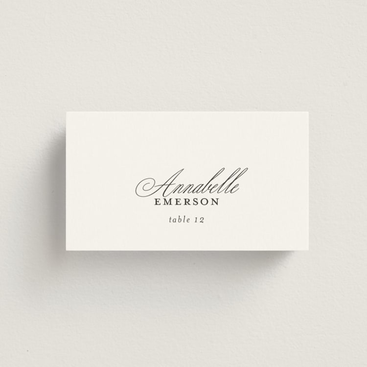 "From This Moment On" - Place Cards in Classique by Design Lotus - Front