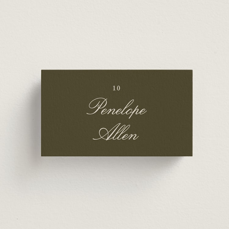 "Verdant" - Place Cards in Autumn by Kate Ahn - Front