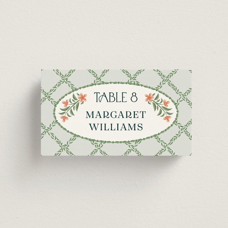 "River Valley" - Place Cards in Pine by Paper Sun Studio - Front