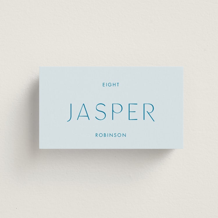 "Juniper" - Place Cards in Capri by Blustery August - Front