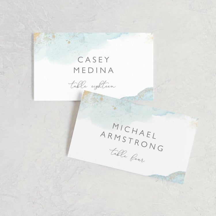 "My tenderness" - Place Cards in Topaz by Helen Halik - Front