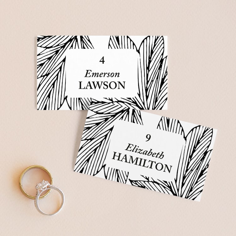 "vivid leaves" - Place Cards in Ink by Ramoncita - Front