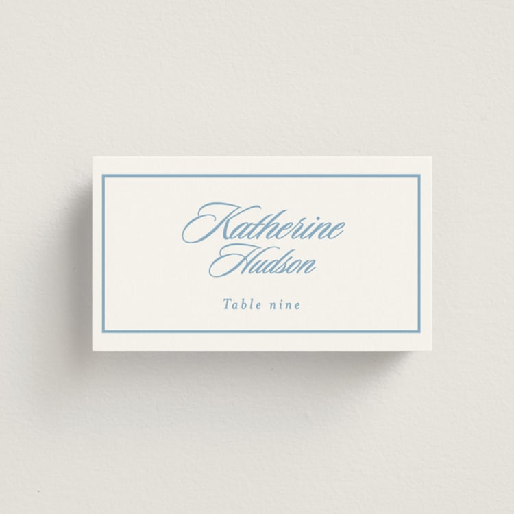 "Scripted" - Place Cards in Capri by Creo Study - Front