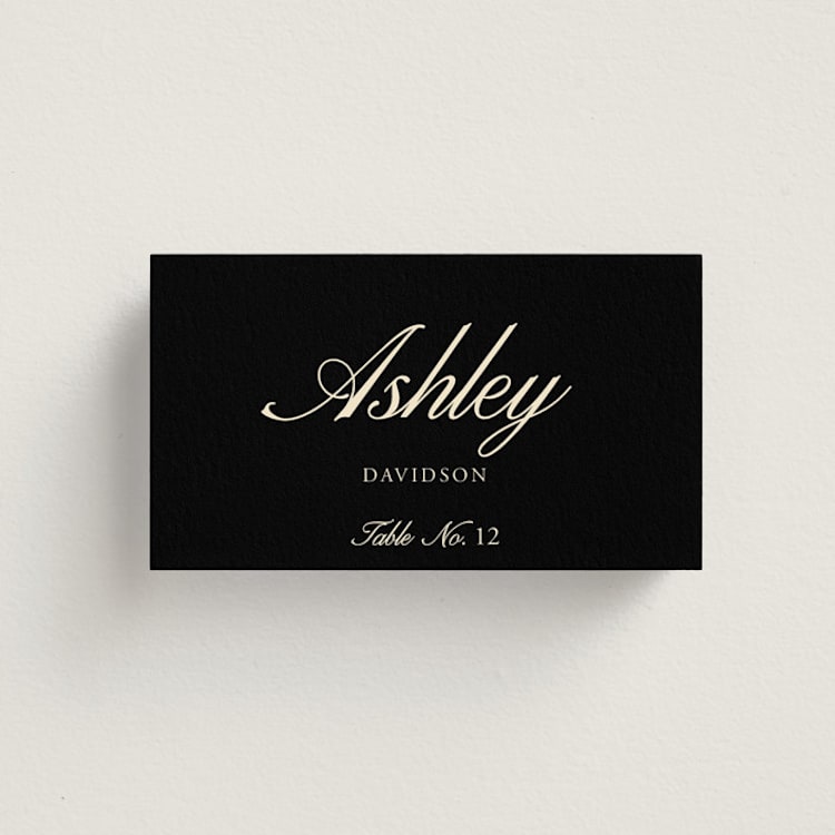 "Elegant and Formal" - Place Cards in Sunshine by Jen Ramsey - Front