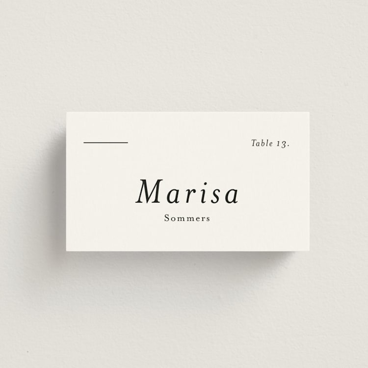 "Tuscany" - Place Cards in Ink by Blustery August - Front