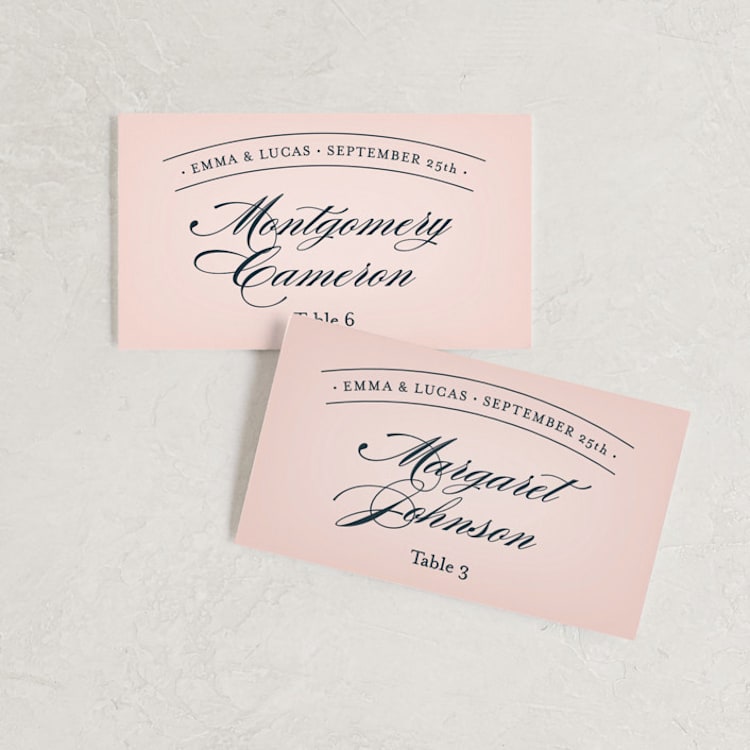 "Big City - San Francisco" - Place Cards in Blush by Hooray Creative - Front