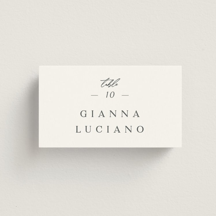 "Sector" - Place Cards in Snow by Kaydi Bishop - Front