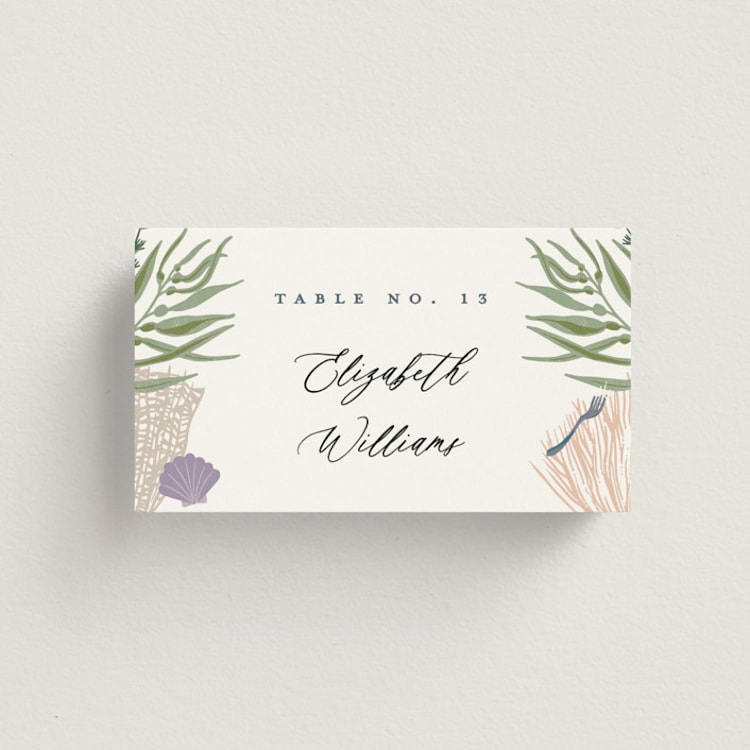 "Part Of Your World from Disney's Little Mermaid" - Place Cards in Sea by Alethea and Ruth - Front