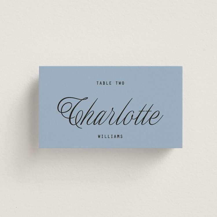 "Cheers" - Place Cards in Sky by Blustery August - Front