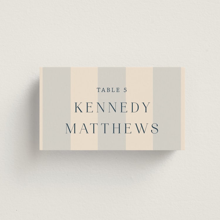 "nautical nuptials" - Place Cards in Sea Breeze by Rebecca Durflinger - Front