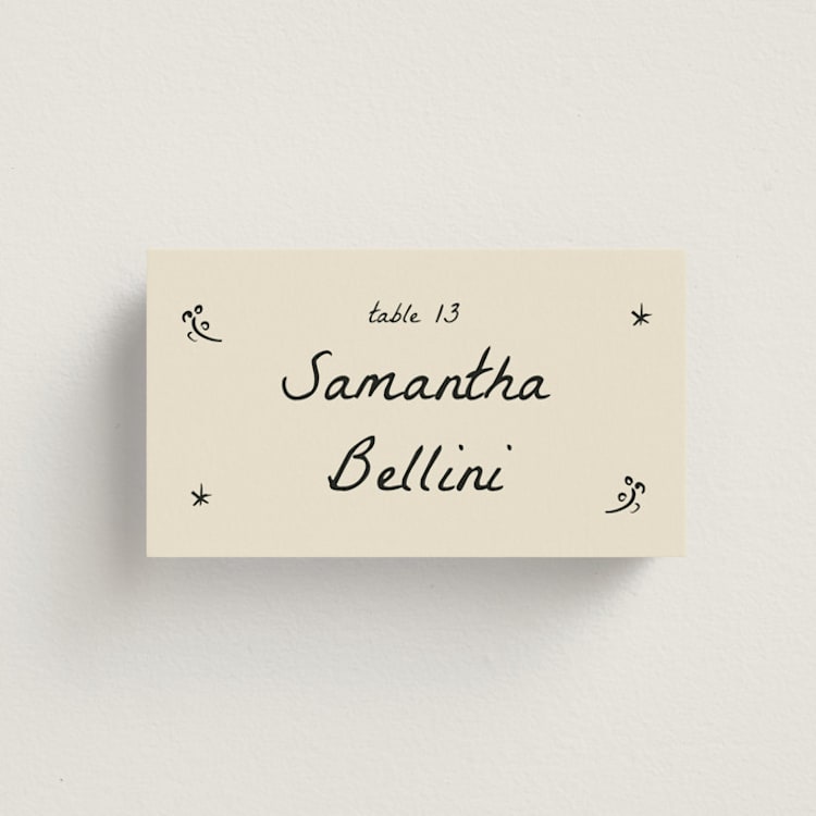 "Roses" - Place Cards in Vanilla by Ani Somi - Front
