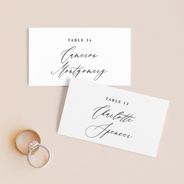 "Antoinette" - Place Cards in Ivory by lulu and isabelle - Front