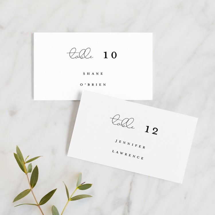 "sweet sweet elegance" - Place Cards in Dutch Cream by frances mathys - Front